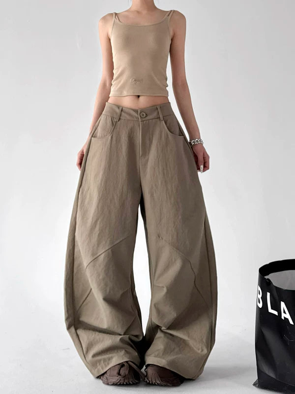 High Waisted Wide Leg Cargo Pants 4