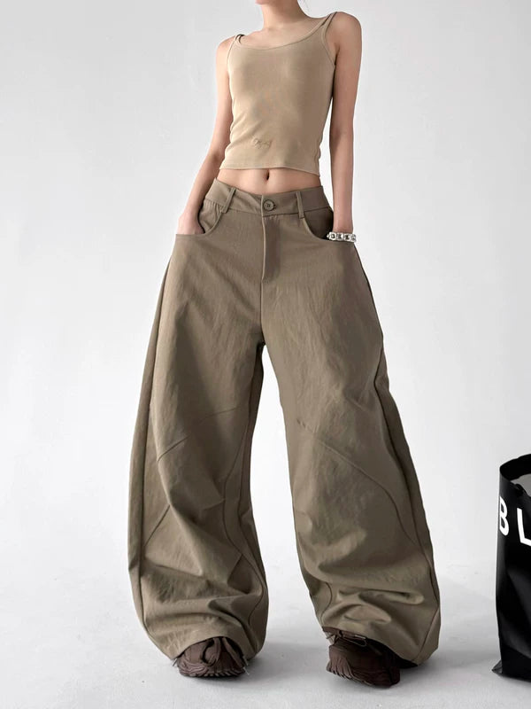 High Waisted Wide Leg Cargo Pants 5