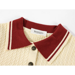 Knit Cardigan and Pleated Skirt Set