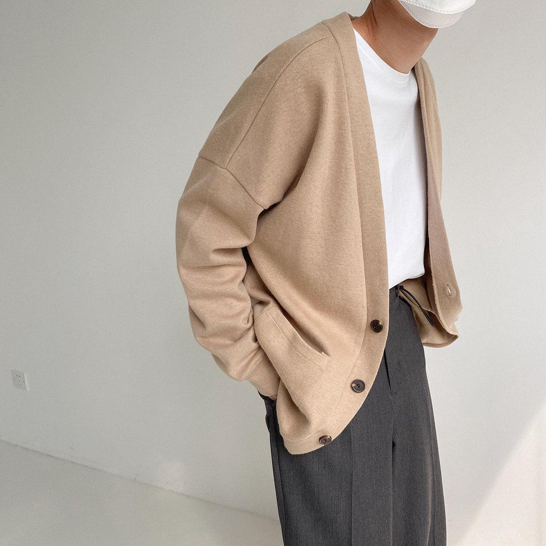 Knitted Basic Cardigan Sweater Style