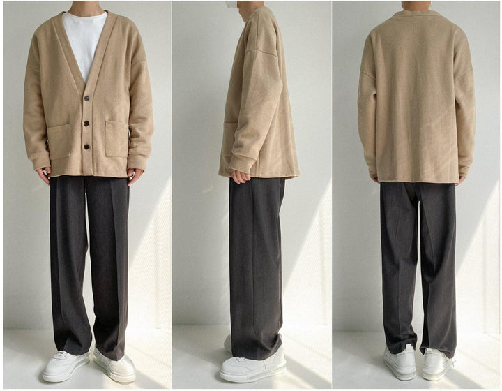 Knitted Basic Cardigan Sweater Style