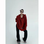 Knitted Button-Up Long Cardigan