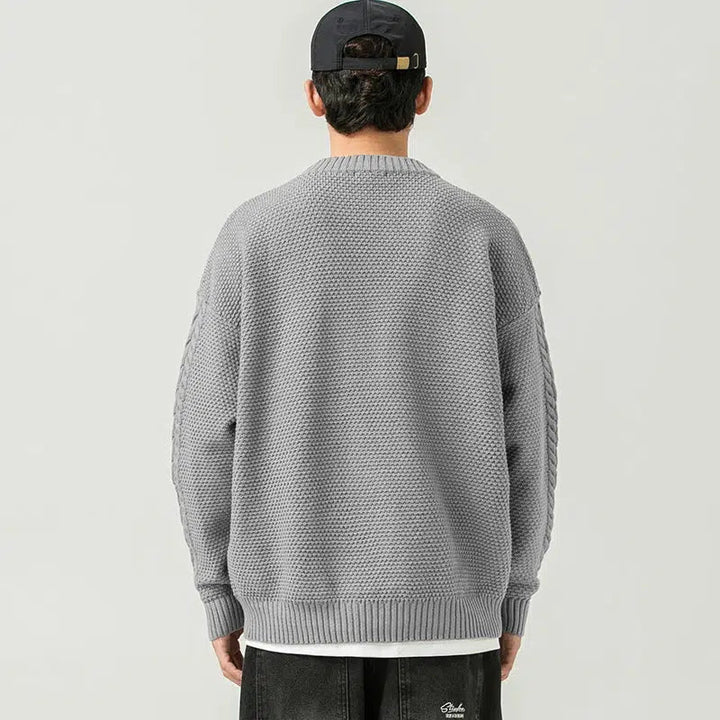 Knitted Crew Neck Sweater