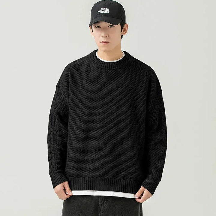 Knitted Crew Neck Sweater