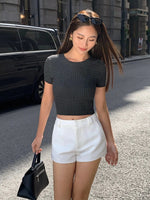Knitted Short T-shirt