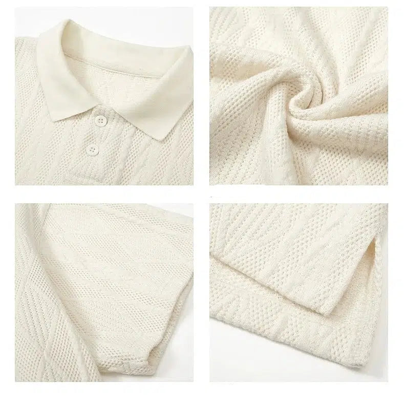 Knitted Short-sleeved Polo shirt
