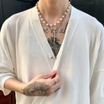 Knitted V-Neck Top & Shorts