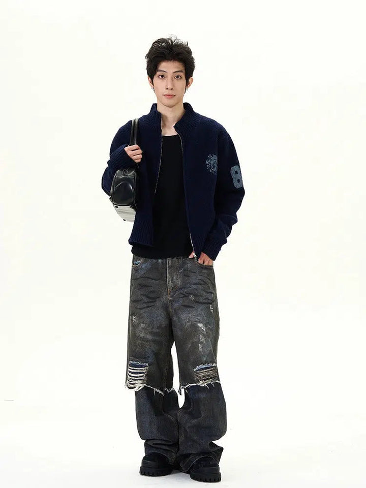 Knitwear Zip-Up Jacket