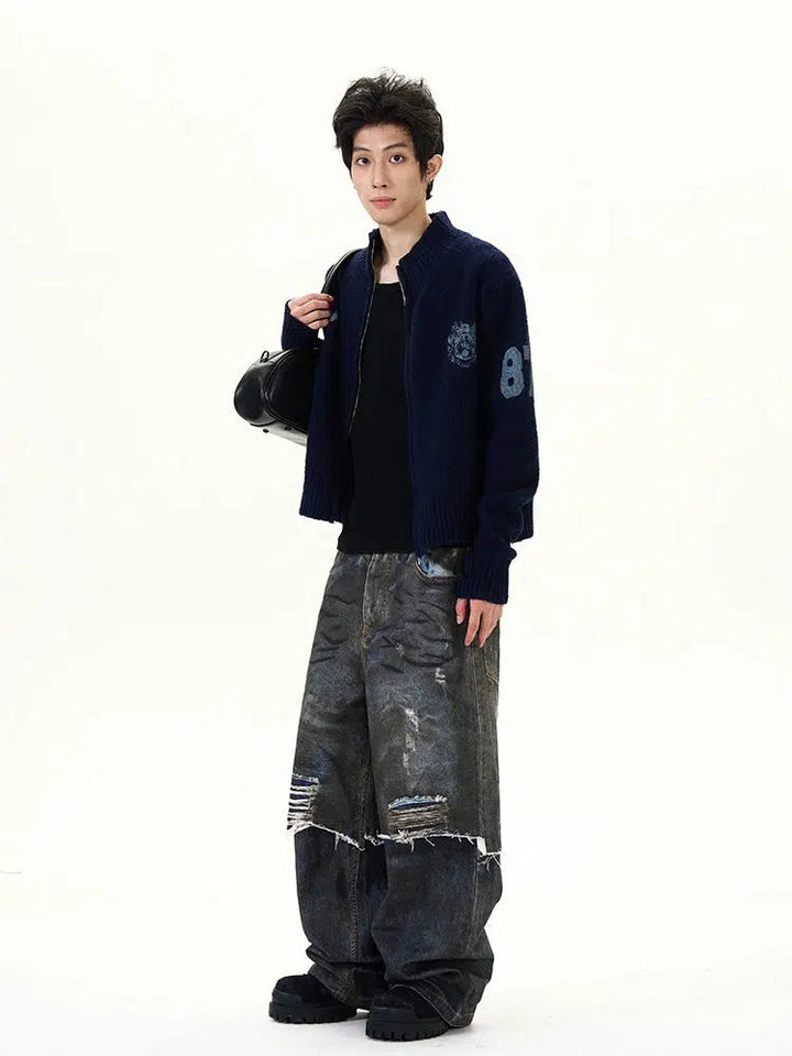 Knitwear Zip-Up Jacket