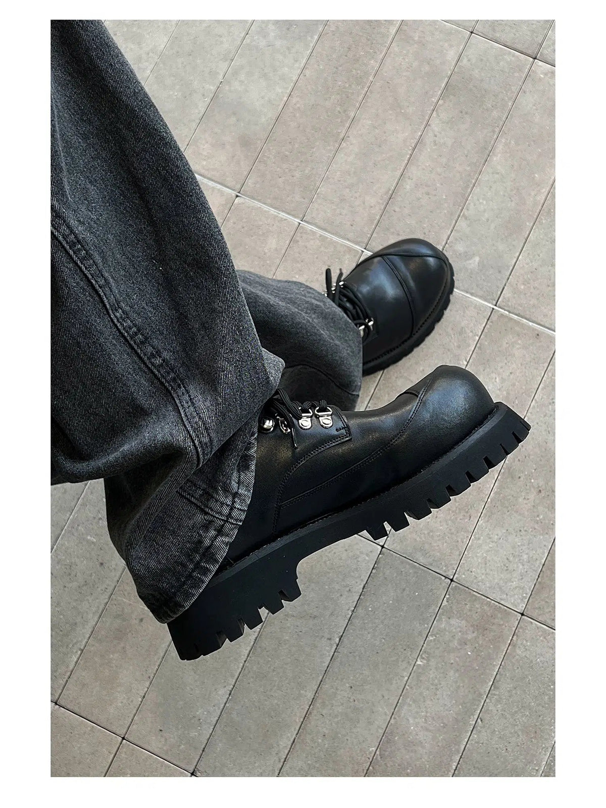 Lace-Up Casual Shoes with Chunky Sole