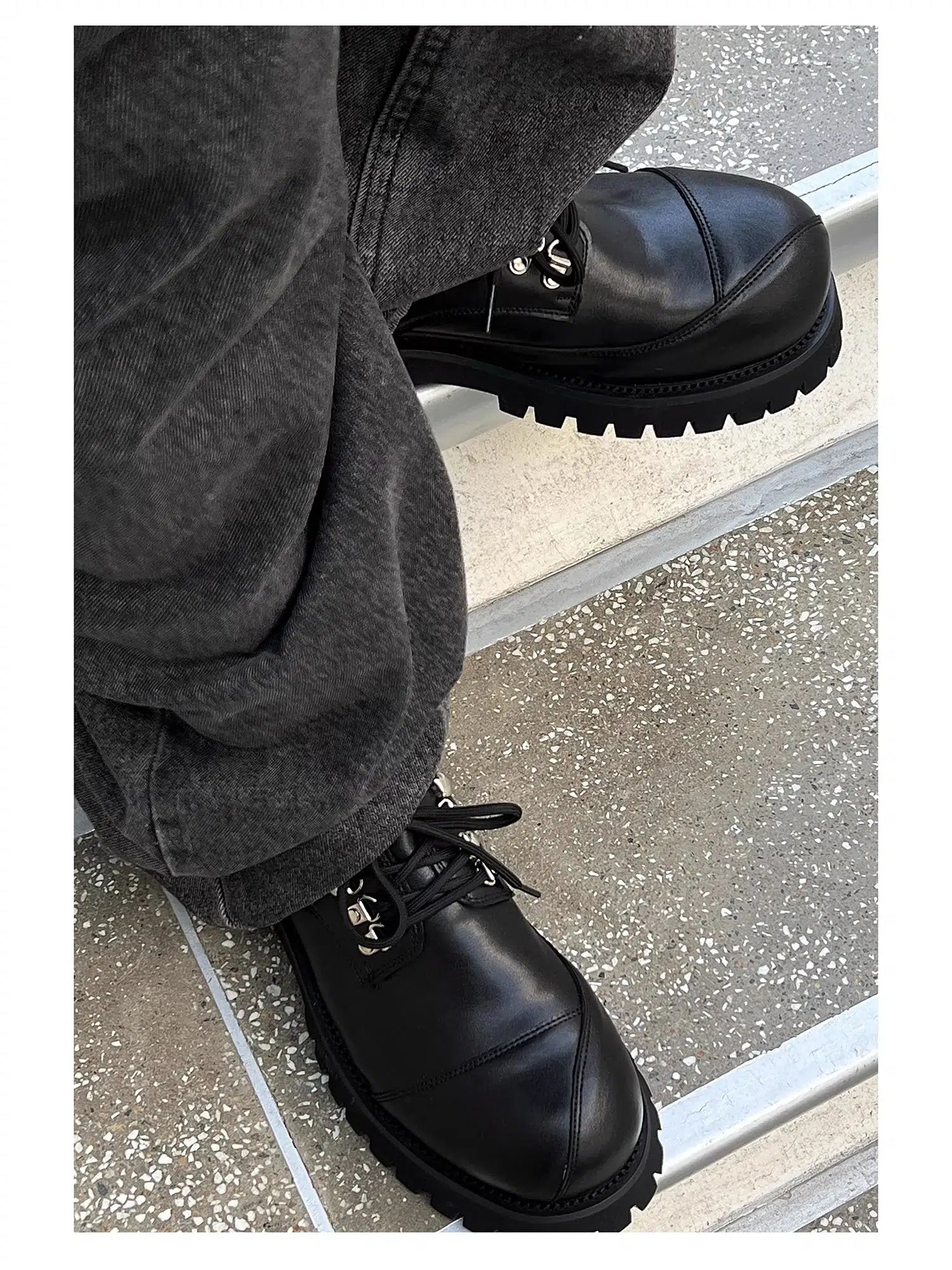 Lace-Up Casual Shoes with Chunky Sole