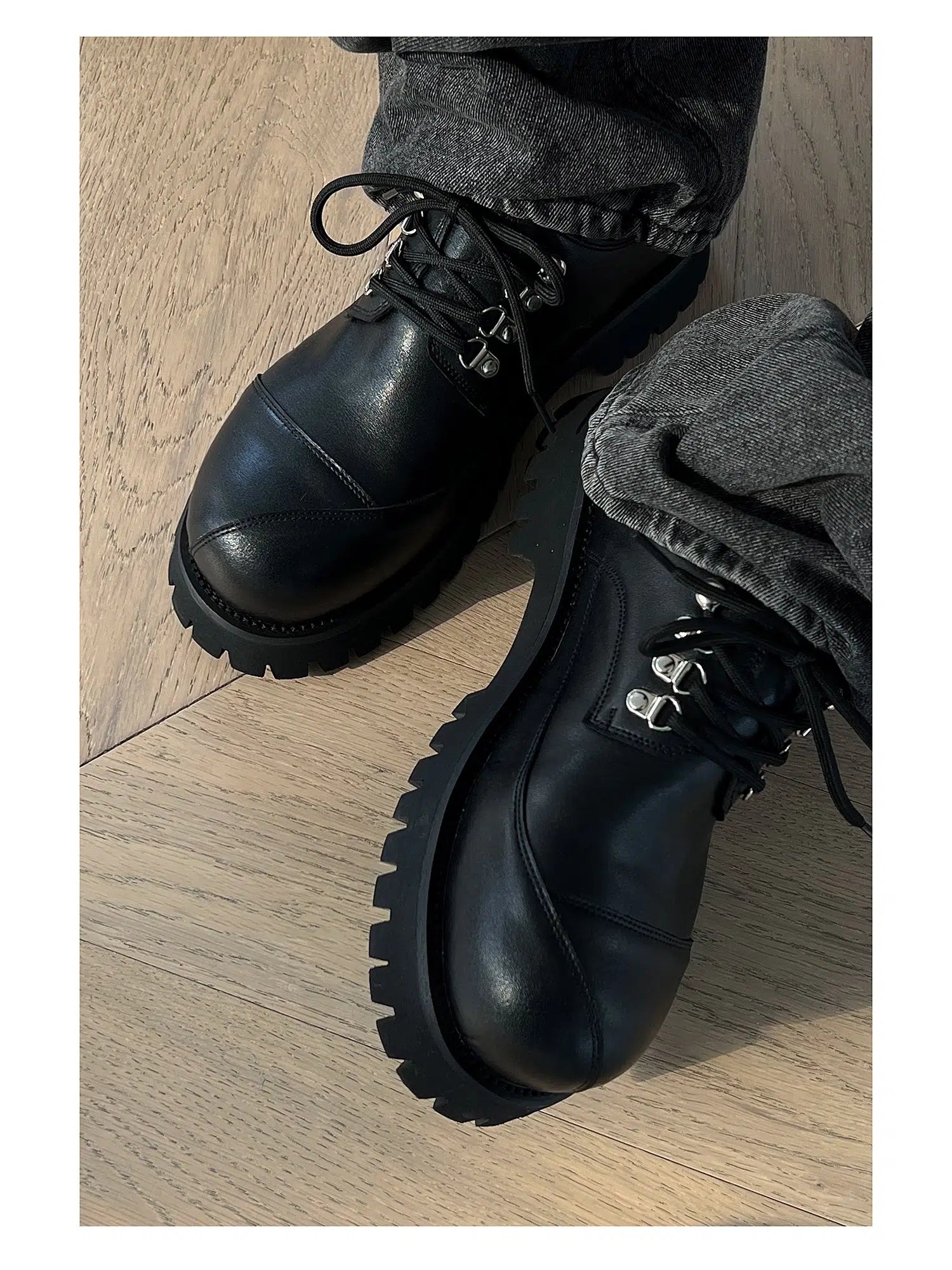 Lace-Up Casual Shoes with Chunky Sole