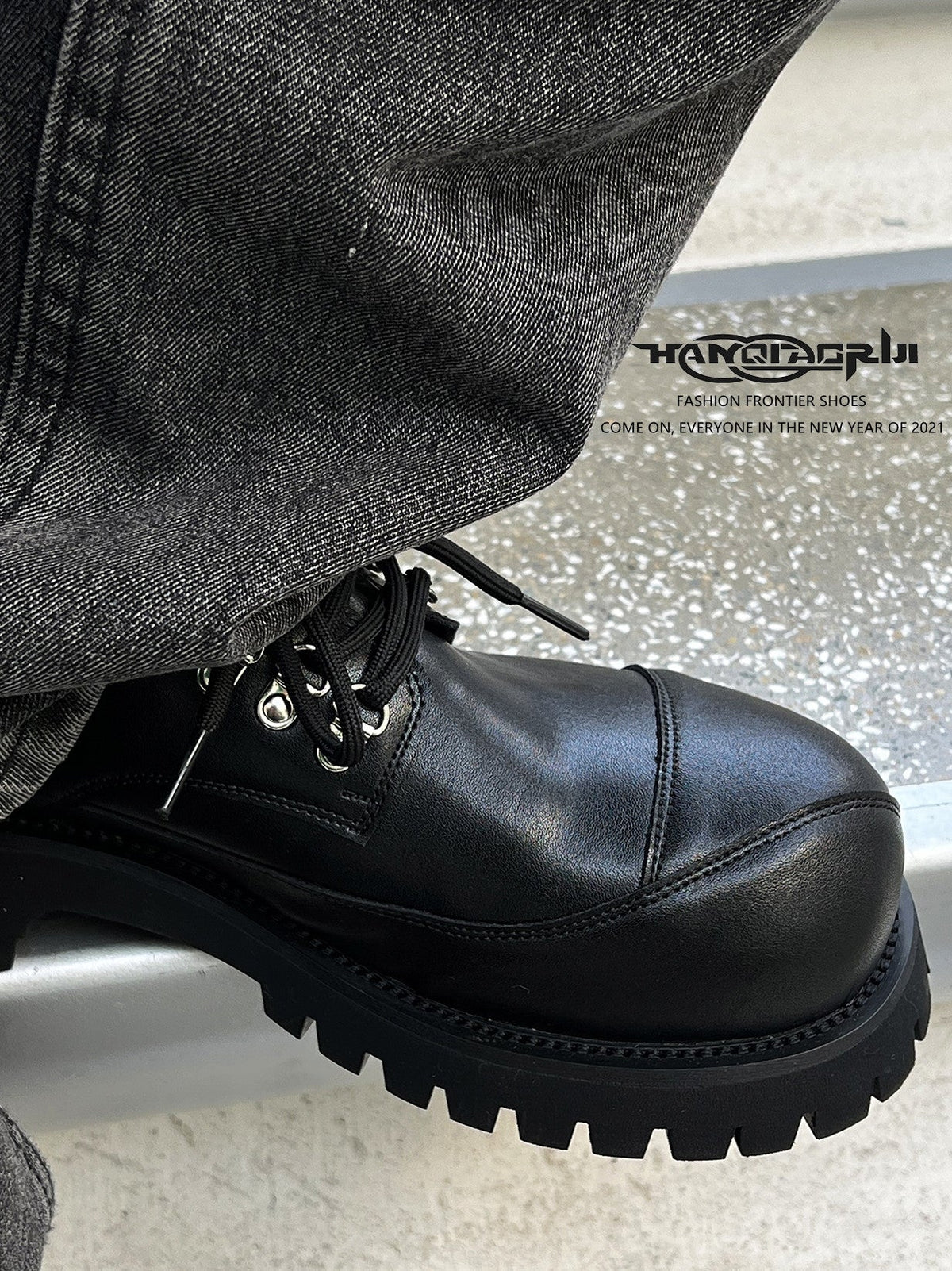 Lace-Up Casual Shoes with Chunky Sole