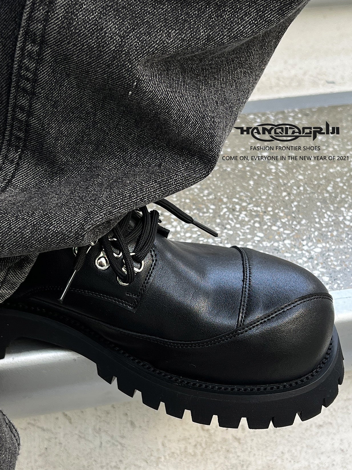 Lace-Up Casual Shoes with Chunky Sole