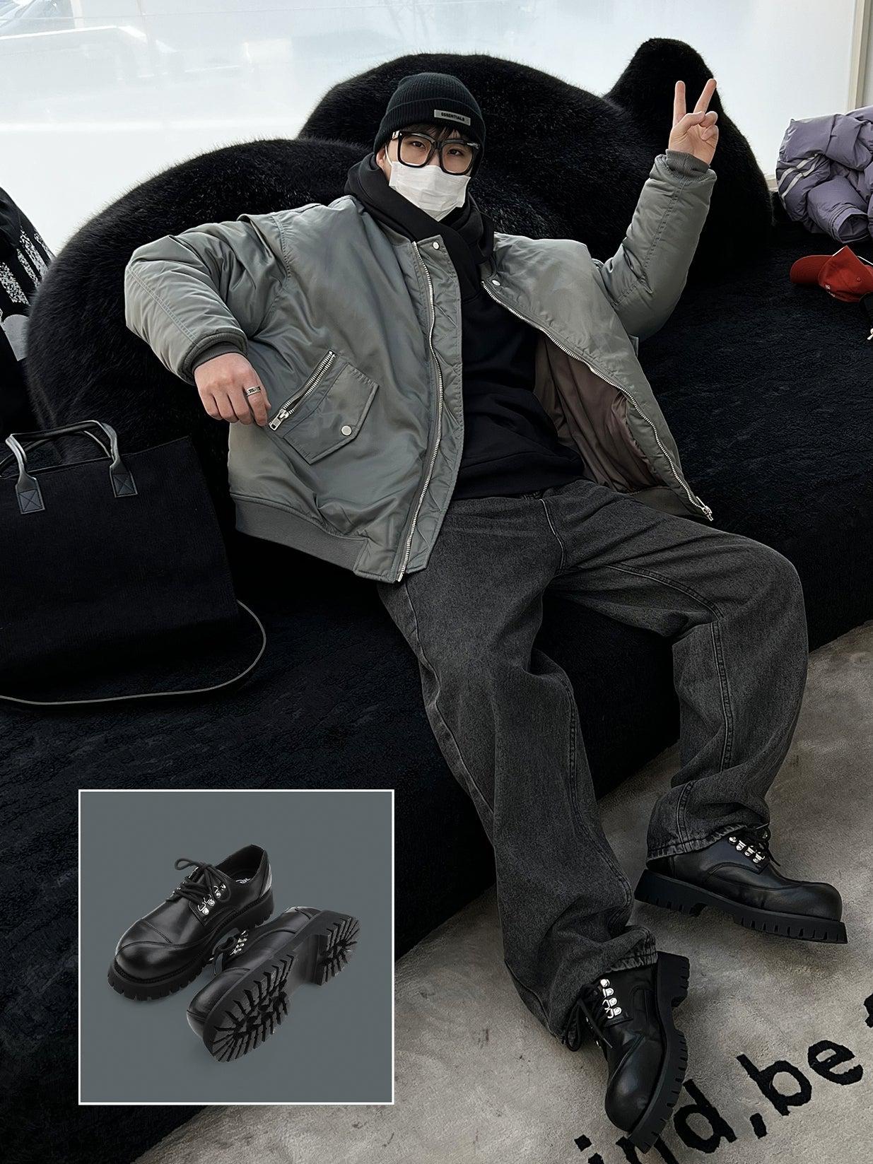 Lace-Up Casual Shoes with Chunky Sole