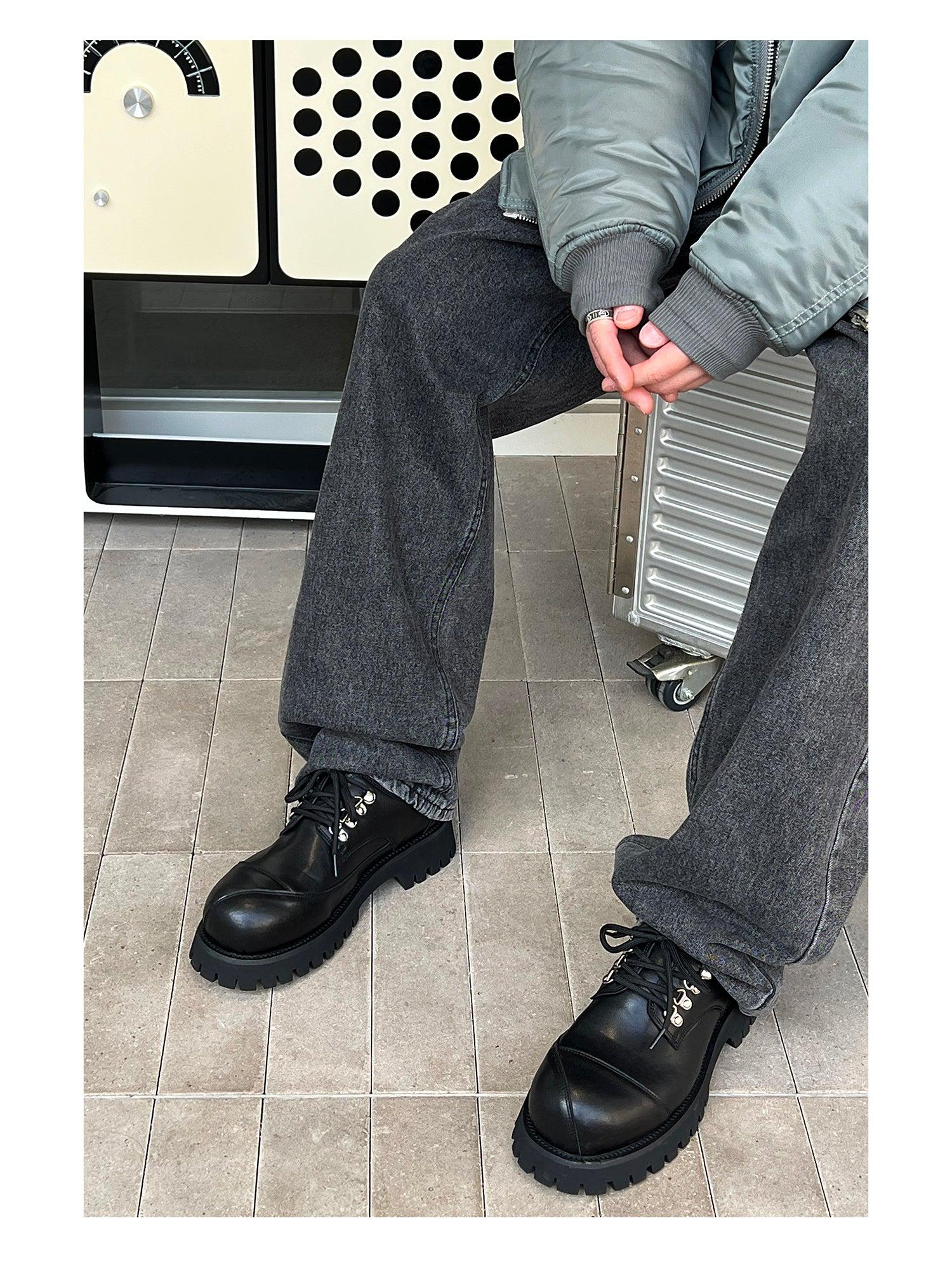 Lace-Up Casual Shoes with Chunky Sole