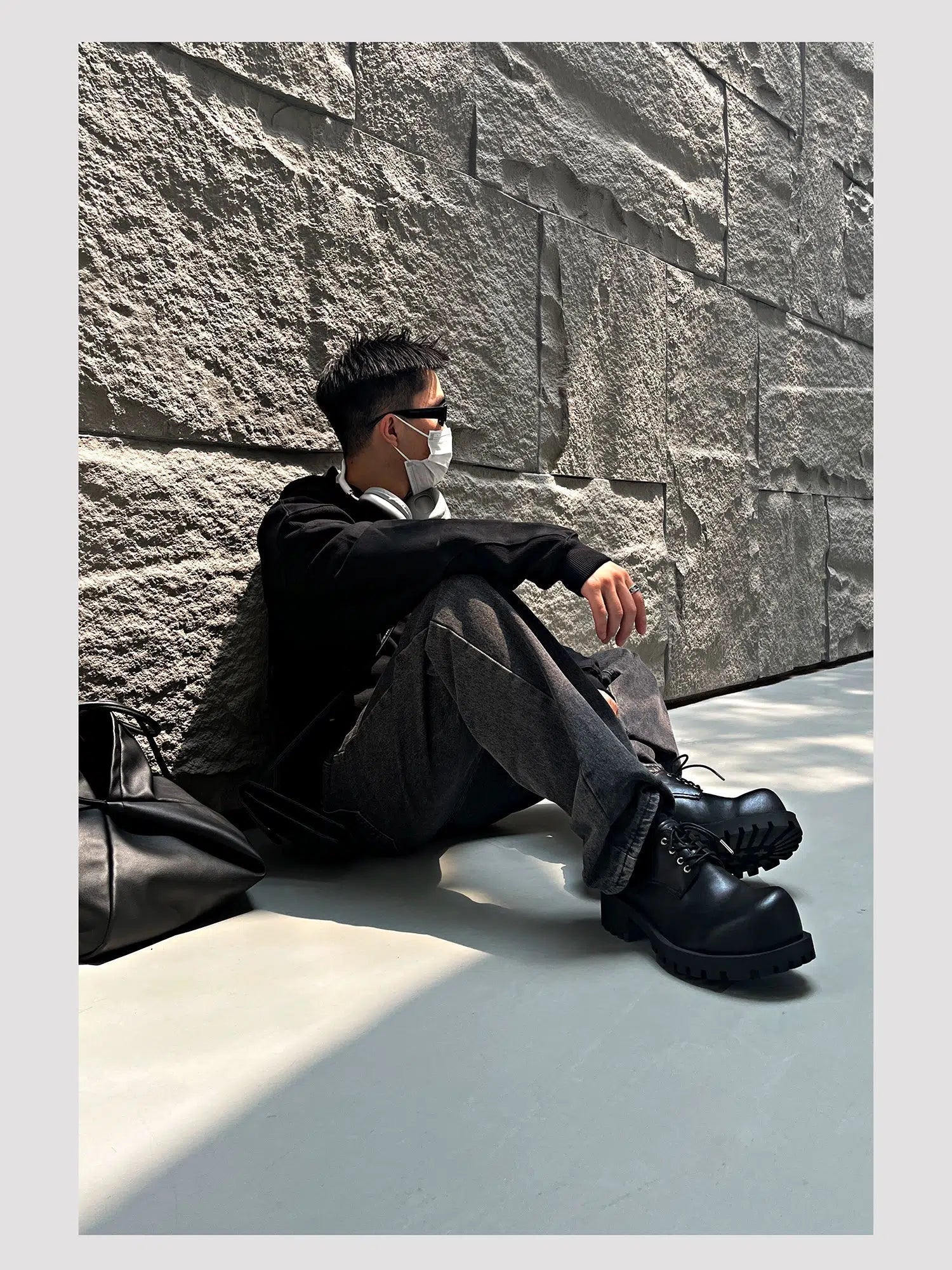 Lace-up Big Round head Derby Shoes