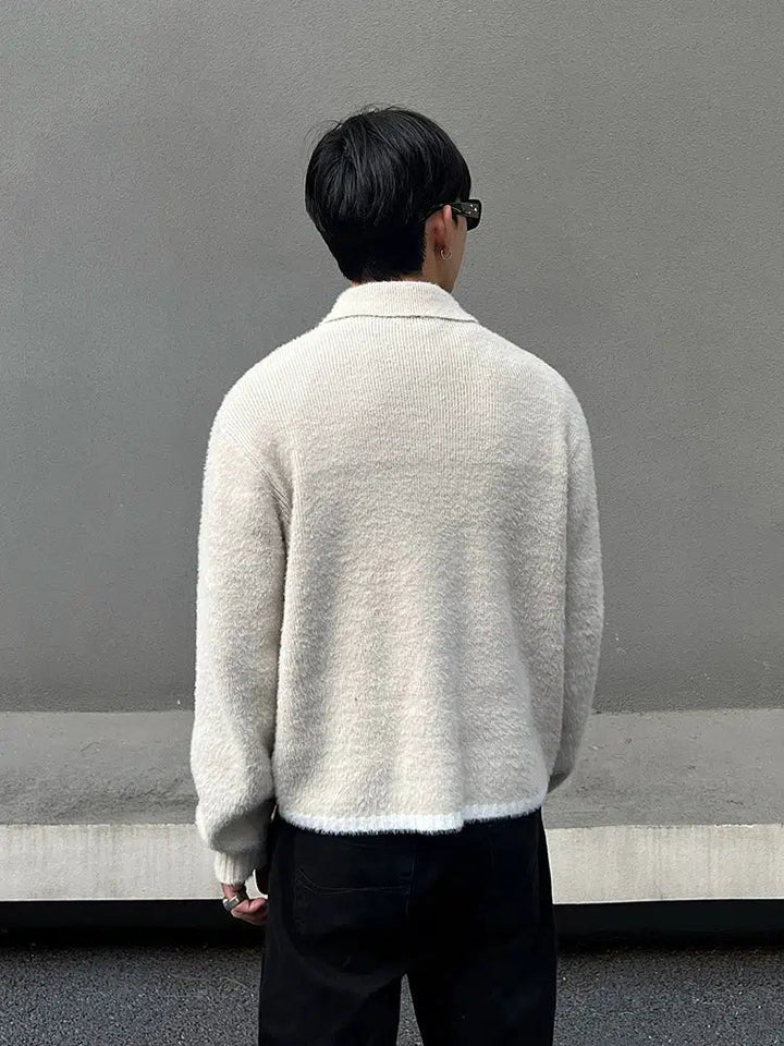 Lapel Cozy Knitwear Sweater