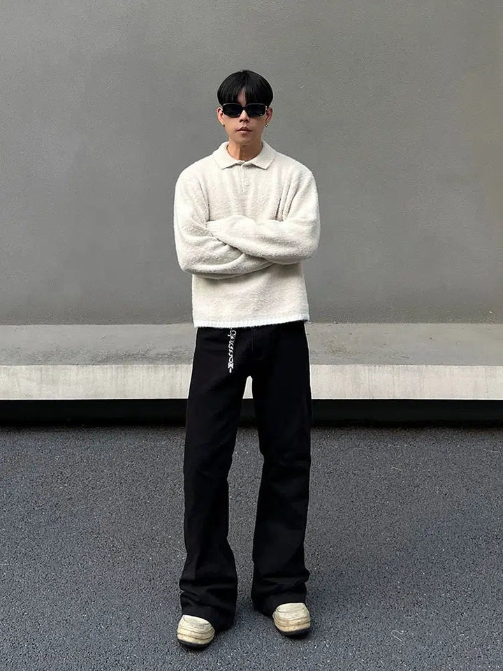 Lapel Cozy Knitwear Sweater