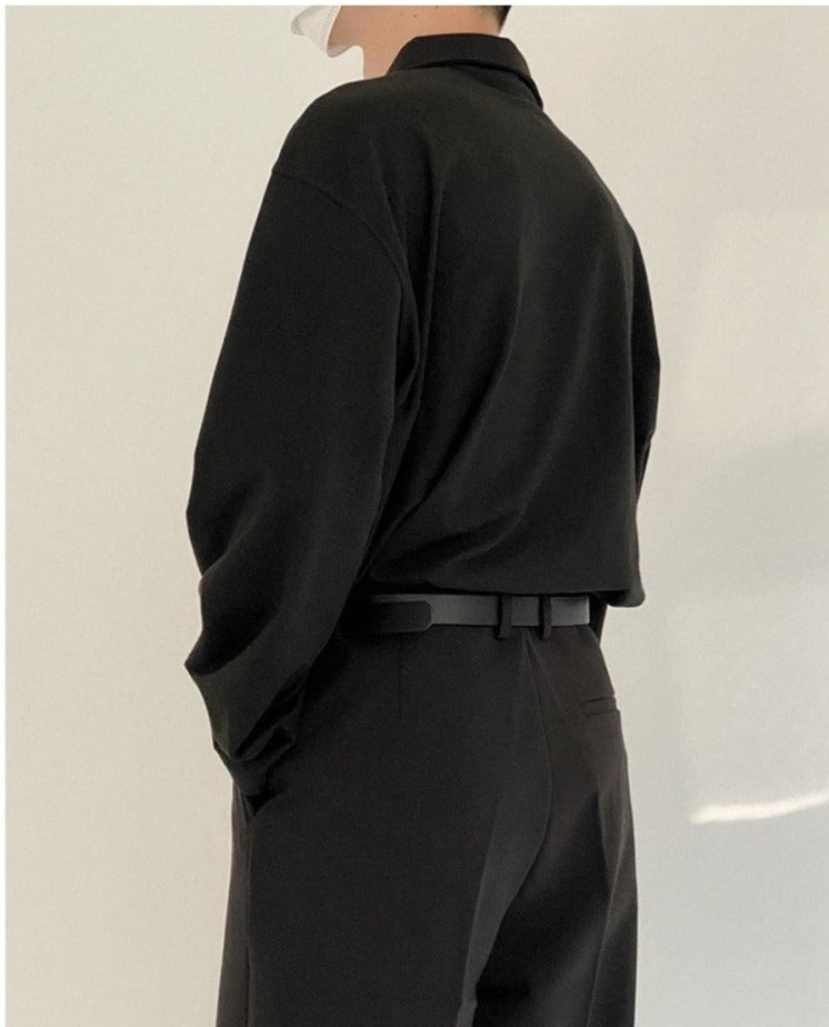 Lapel Polo Bottoming Shirt