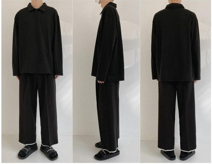 Lapel Polo Bottoming Shirt