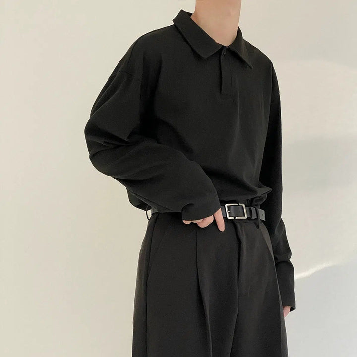 Lapel Polo Bottoming Shirt