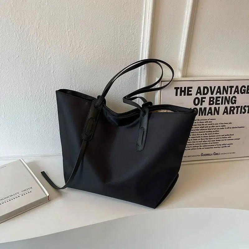 Large Capacity Leather Tote Bag