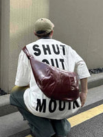 Large Capacity Pleated Crossbody Bag