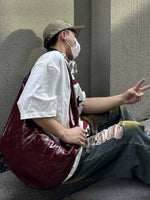 Large Capacity Pleated Crossbody Bag