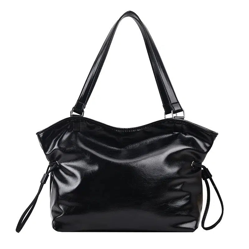 Large Faux Leather Tote Bag