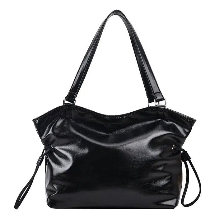 Large Faux Leather Tote Bag