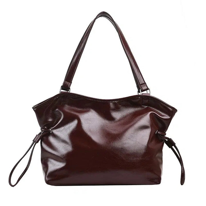 Large Faux Leather Tote Bag