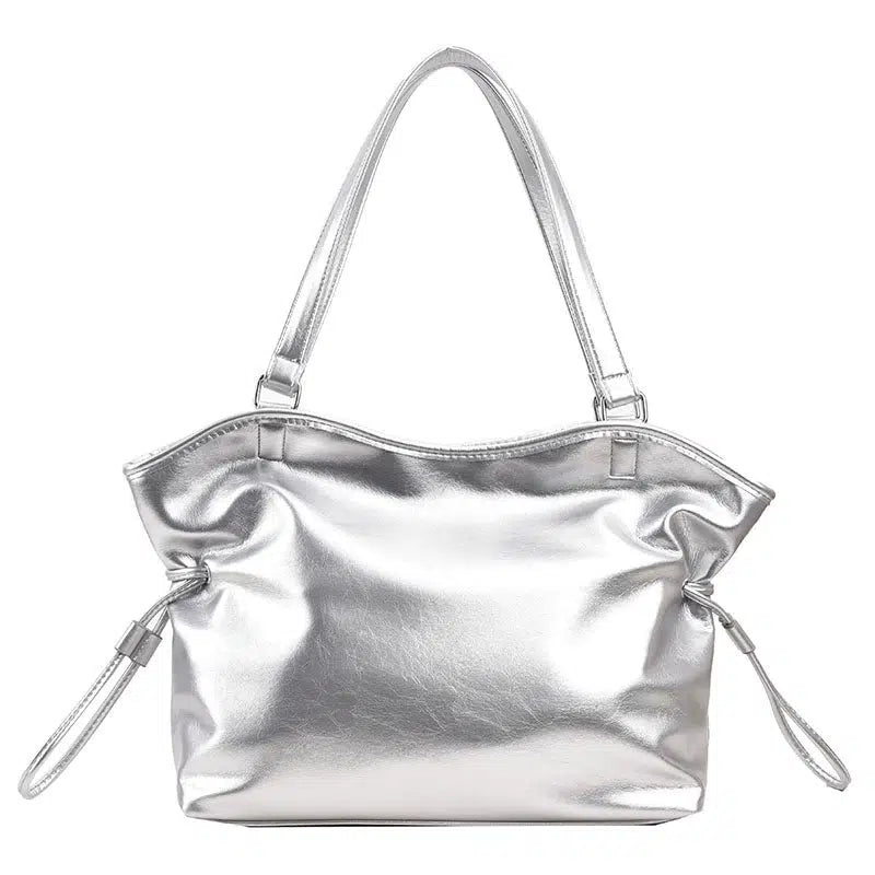 Large Faux Leather Tote Bag