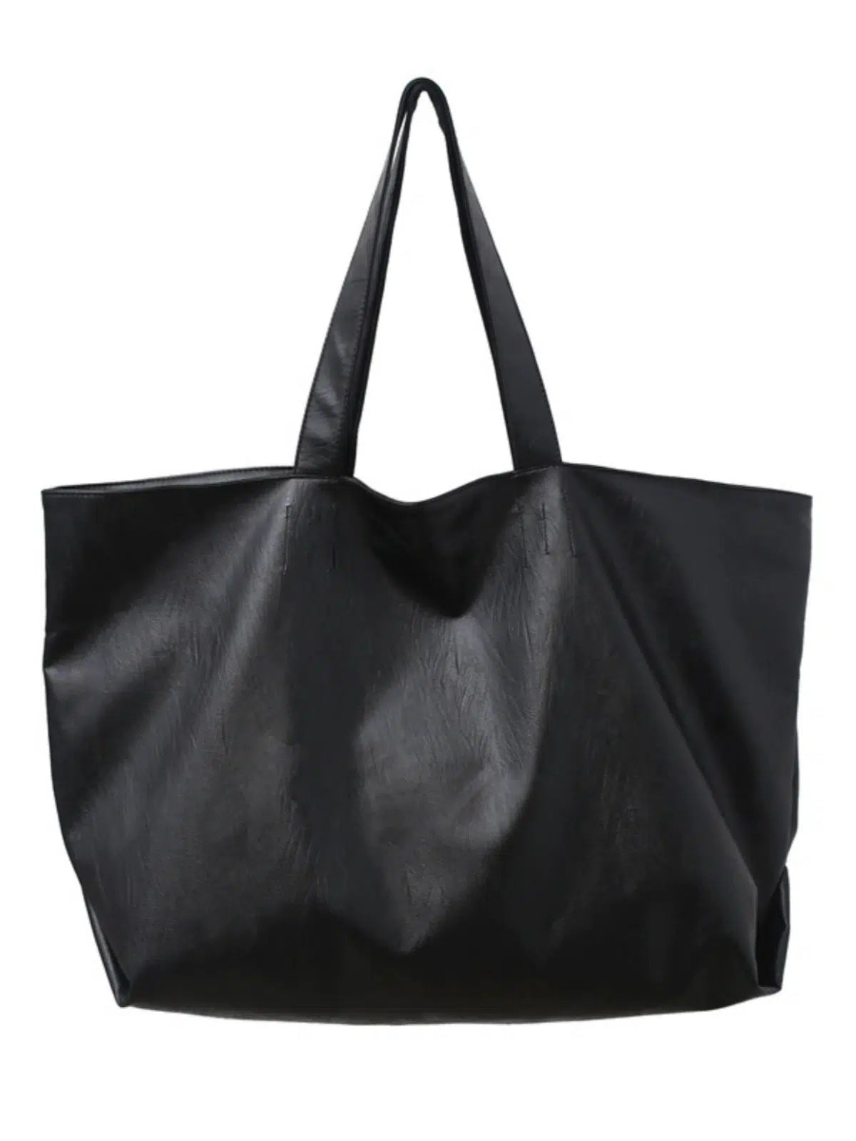 Large Faux Leather Tote Bag