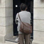 Large Leather Crossbody Bag