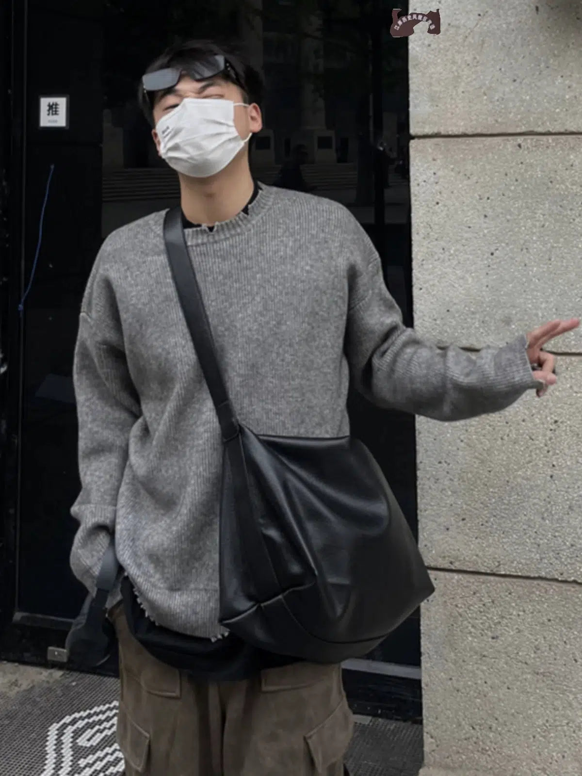 Large Leather Crossbody Bag