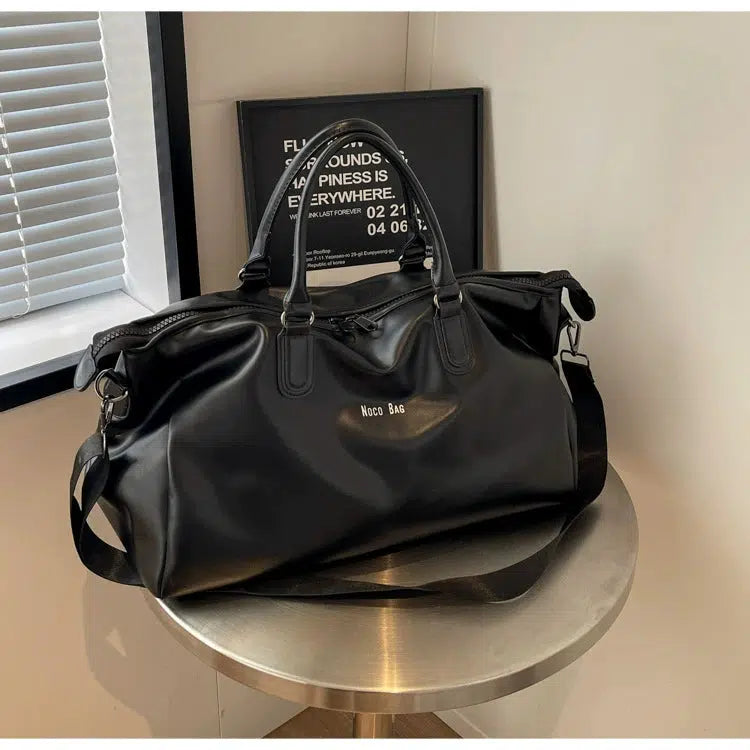 Large Leather Duffle Bag
