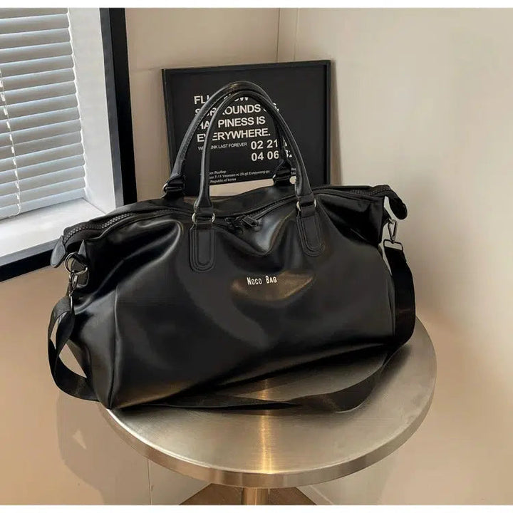 Large Leather Duffle Bag