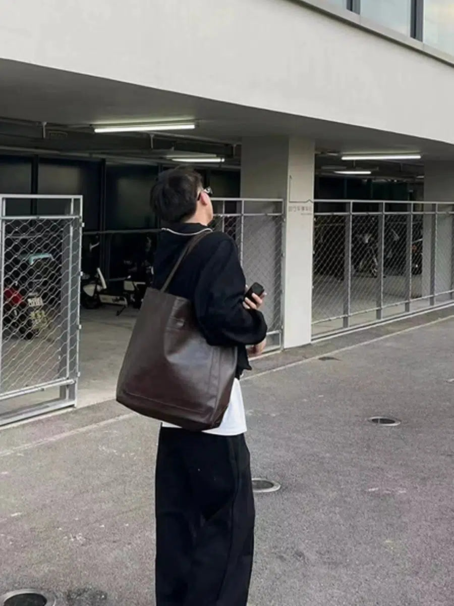 Large Leather Tote Bag