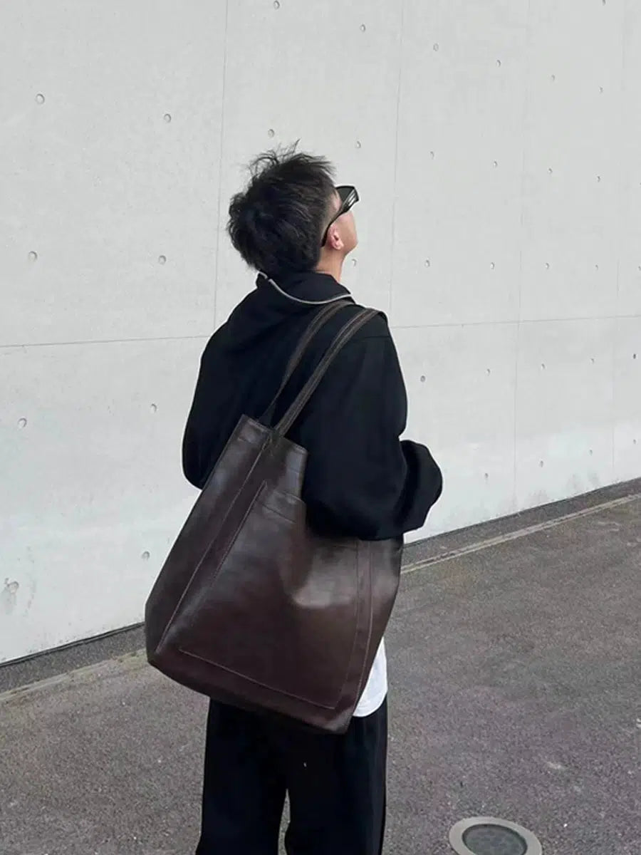 Large Leather Tote Bag