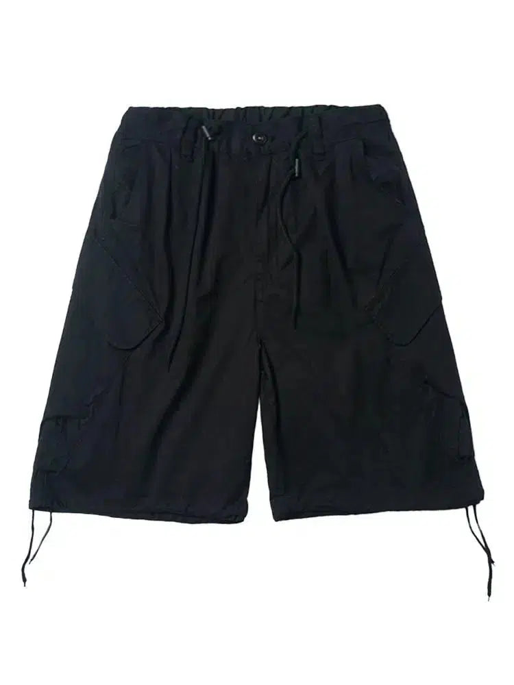 Large-Pocket-Wide-Leg-Cargo-Shorts – The Korean Fashion Large-Pocket-Wide-Leg-Cargo-Shorts – The Korean Fashion