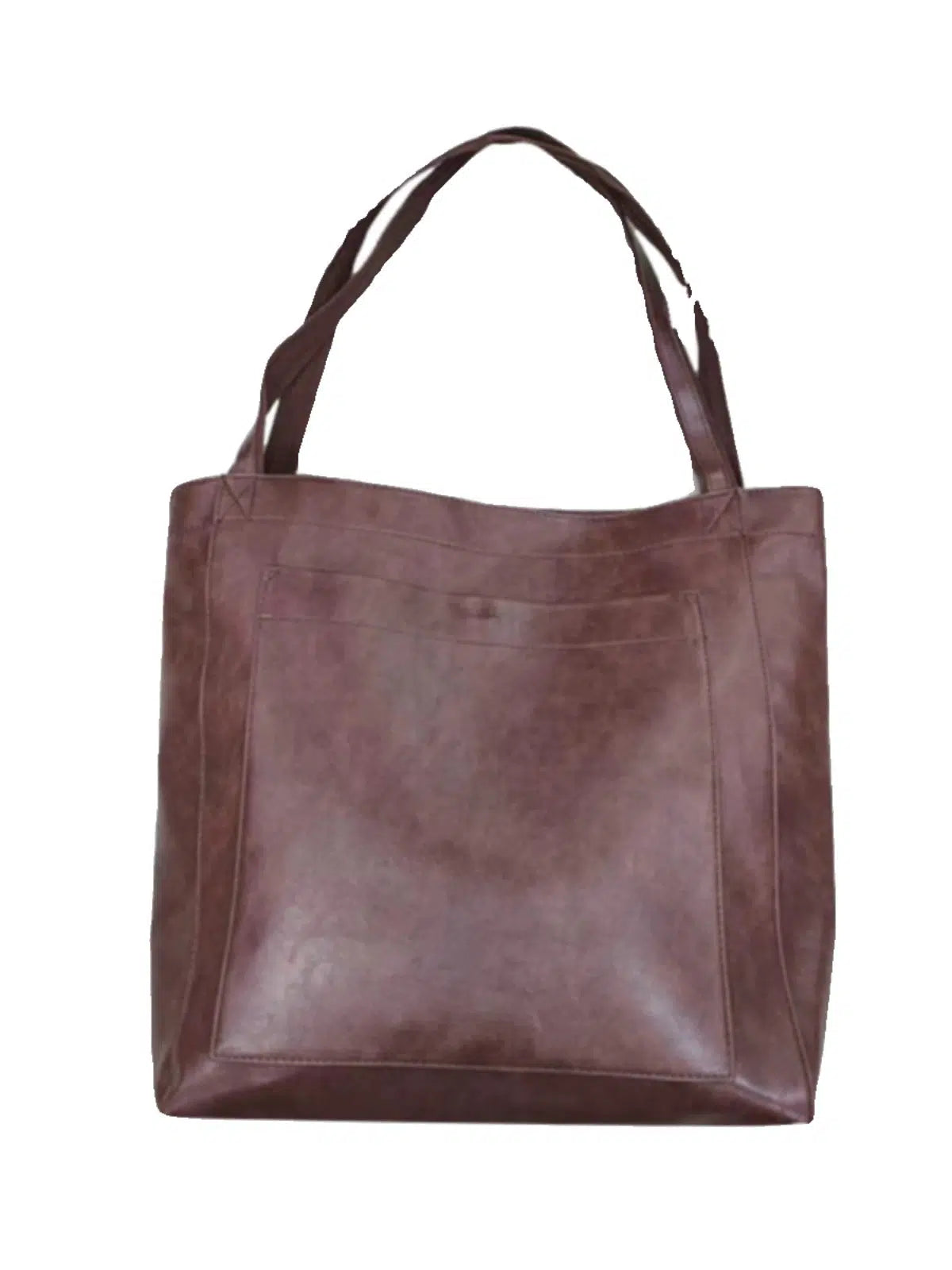 Large Red Leather Tote Bag