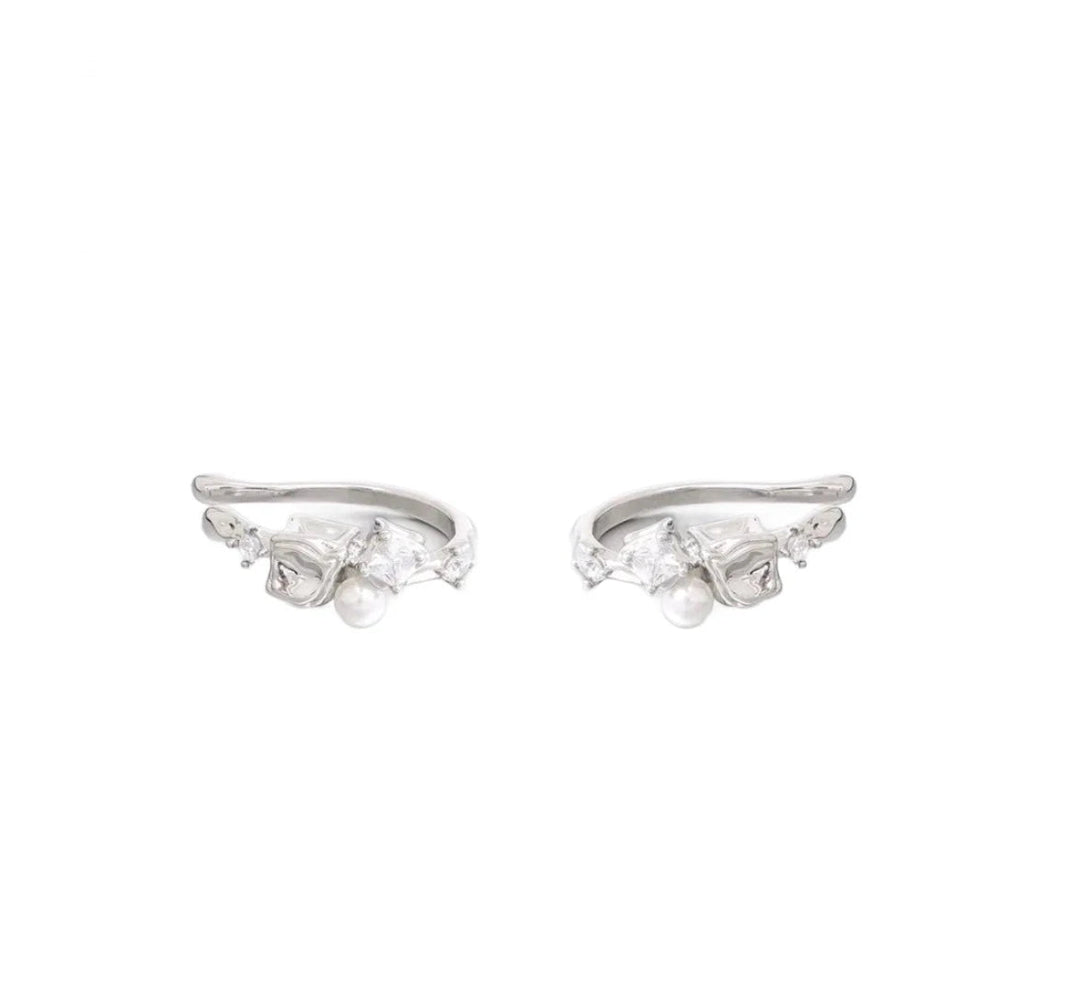 Lava Cube Ear Clips