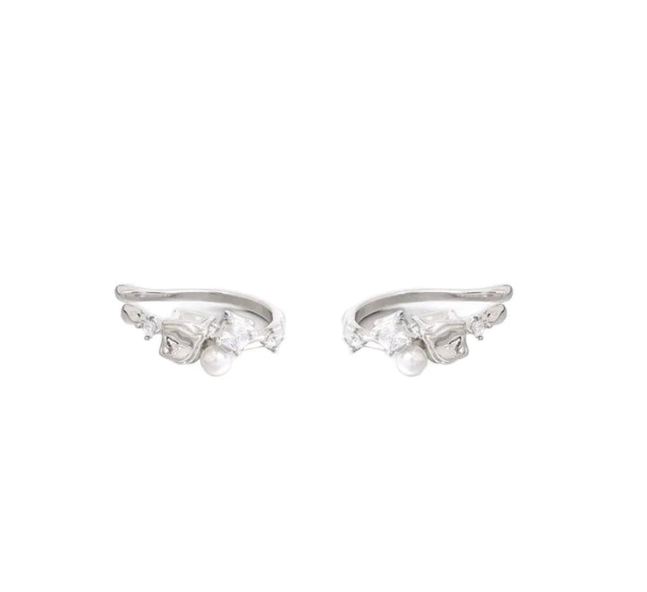 Lava Cube Ear Clips