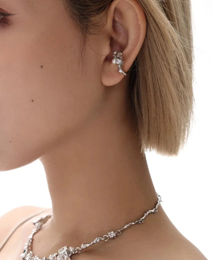 Lava Cube Ear Clips