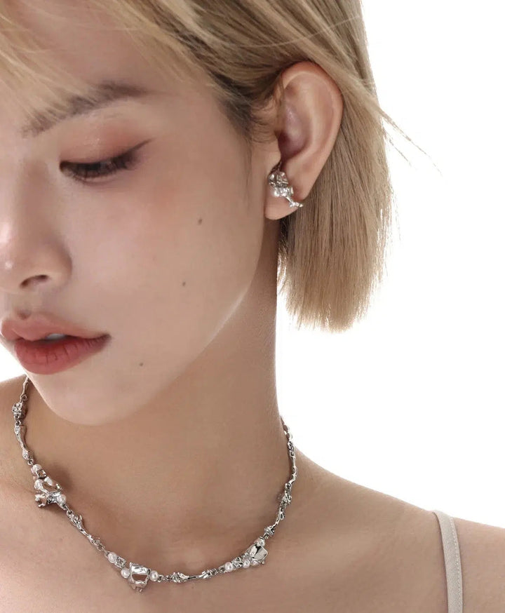 Lava Cube Ear Clips