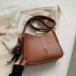 Leather Adjustable Strap Bucket Bag