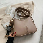 Leather Adjustable Strap Bucket Bag