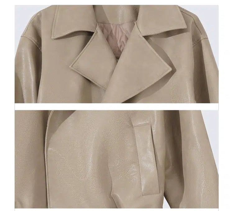 Leather Bomber Jacket