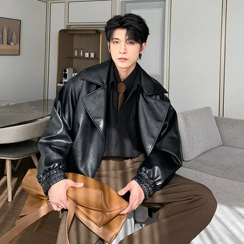 Leather Bomber Jacket